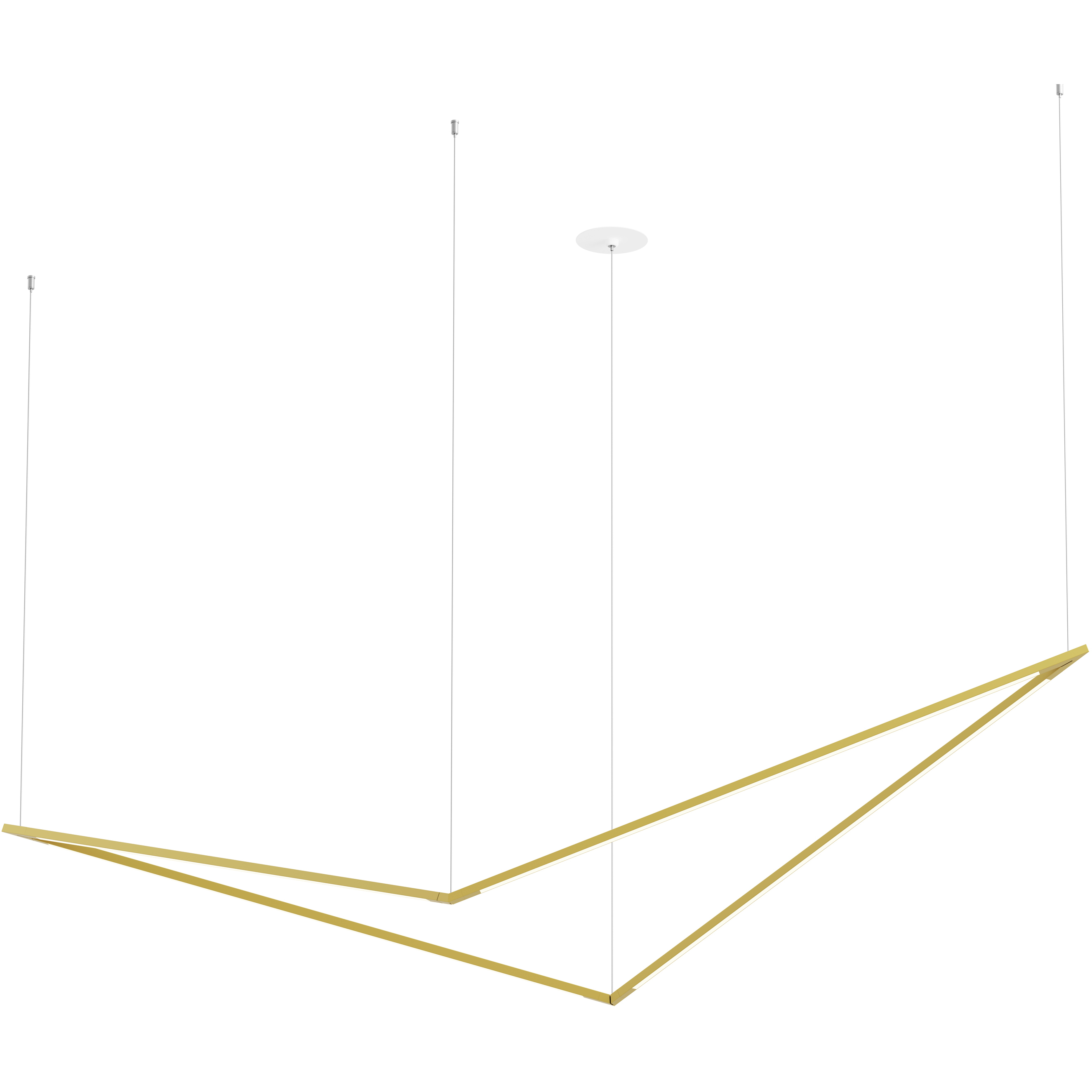 Z-Bar LED 22 inch Gold Pendant Ceiling Light, Bird